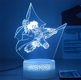 3D Illuminated Art - Harry Potter - Harry Potter riding broomstick 3D Illusion LED Night Light 16 Colors