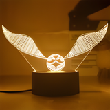 3D Illuminated Art - Harry Potter - Golden Snitch 3D Illusion LED Night Light 16 Colors