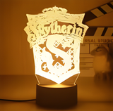 3D Illuminated Art - Harry Potter - Slytherin House Crest 3D Illusion LED Night Light 16 Colors