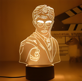 3D Illuminated Art - Harry Potter - Harry Potter 3D Illusion LED Night Light 16 Colors #1456
