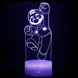 3D Illuminated Art - Super Mario Bros. - Mario 3D Illusion LED Night Light 16 Colors