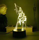 3D Illuminated Art - Valorant - Reyna 3D Illusion LED Night Light 16 Colors
