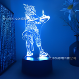 3D Illuminated Art - Valorant - Jett 3D Illusion LED Night Light 16 Colors #1526