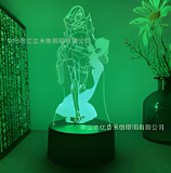 3D Illuminated Art - Valorant - Viper 3D Illusion LED Night Light 16 Colors #1527