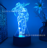3D Illuminated Art - Valorant - Inferno 3D Illusion LED Night Light 16 Colors