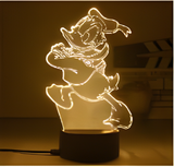 3D Illuminated Art - Disney - Donald Duck 3D Illusion LED Night Light 16 Colors