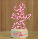 3D Illuminated Art - Disney - Minnie Mouse 3D Illusion LED Night Light 16 Colors #1590