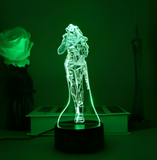 3D Illuminated Art - Valorant - Black Dream 3D Illusion LED Night Light 16 Colors