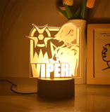 3D Illuminated Art - Valorant - Viper 3D Illusion LED Night Light 16 Colors #1720