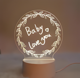 3D Illuminated Art - Circular Wreath 3D Illusion LED Night Light 16 Colors