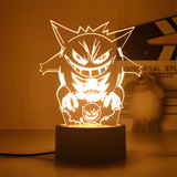 3D Illuminated Art - Pokémon - Gengar 3D Illusion LED Night Light 16 Colors #9400