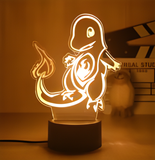 3D Illuminated Art - Pokémon - Charmander 3D Illusion LED Night Light 16 Colors #9401