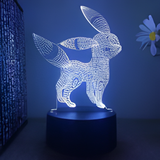 3D Illuminated Art - Pokémon - Umbreon 3D Illusion LED Night Light 16 Colors #9408