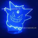 3D Illuminated Art - Pokemon - Gengar 3D Illusion LED Night Light 16 Colors