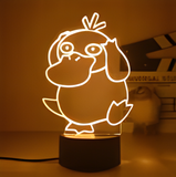 3D Illuminated Art - Pokémon - Psyduck 3D Illusion LED Night Light 16 Colors #9411