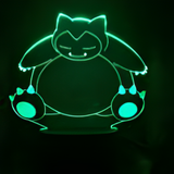 3D Illuminated Art - Pokemon - Snorlax 3D Illusion LED Night Light 16 Colors