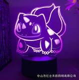 3D Illuminated Art - Pokémon - Bulbasaur 3D Illusion LED Night Light 16 Colors