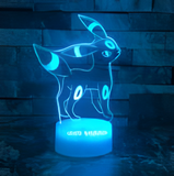 3D Illuminated Art - Pokémon - Umbreon 3D Illusion LED Night Light 16 Colors #9435