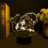3D Illuminated Art - Pokémon - Arcanine 3D Illusion LED Night Light 16 Colors