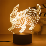3D Illuminated Art - Pokémon - Flareon 3D Illusion LED Night Light 16 Colors