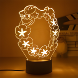 3D Illuminated Art - Pokémon - Comfey 3D Illusion LED Night Light 16 Colors