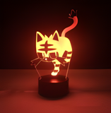 3D Illuminated Art - Pokémon - Litten 3D Illusion LED Night Light 16 Colors