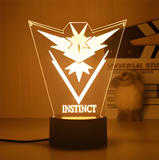 3D Illuminated Art - Pokémon - Team Instinct logo 3D Illusion LED Night Light 16 Colors
