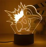 3D Illuminated Art - Pokémon - Cyndaquil 3D Illusion LED Night Light 16 Colors