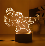 3D Illuminated Art - Pokémon - Charmander breathing fire 3D Illusion LED Night Light 16 Colors