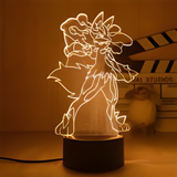 3D Illuminated Art - Pokemon - Lucario 3D Illusion LED Night Light 16 Colors