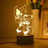 3D Illuminated Art - Pokémon - Cinderace 3D Illusion LED Night Light 16 Colors