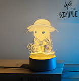 3D Illuminated Art - Pokémon - Pikachu 3D Illusion LED Night Light 16 Colors #9478