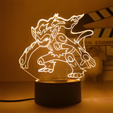 3D Illuminated Art - Pokémon - Infernape 3D Illusion LED Night Light 16 Colors