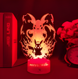 3D Illuminated Art - Pokémon - Pikachu and Raichu 3D Illusion LED Night Light 16 Colors
