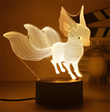 3D Illuminated Art - Pokémon - Three-tailed fox 3D Illusion LED Night Light 16 Colors