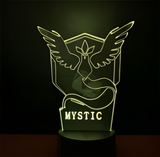 3D Illuminated Art - Pokémon - Team Mystic / Articuno 3D Illusion LED Night Light 16 Colors