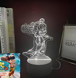 3D Illuminated Art - Ne Zha (2019 film) - Nezha 3D Illusion LED Night Light 16 Colors