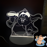 3D Illuminated Art - Nezha - Taiyi Zhenren 3D Illusion LED Night Light 16 Colors #1230