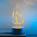 3D Illuminated Art - Nezha - Ao Bing 3D Illusion LED Night Light 16 Colors #1234