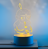3D Illuminated Art - Nezha - Ao Bing 3D Illusion LED Night Light 16 Colors #1235