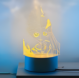 3D Illuminated Art - Nezha (2019 film) - Nezha and Ao Bing 3D Illusion LED Night Light 16 Colors
