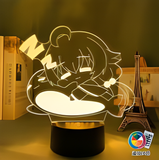 3D LED Night Light - Blue Archive - Takanashi Hoshino