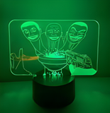 3D LED Night Light - Skibidi Toilet - Triple Speakerman Skibidi Toilet