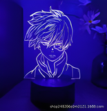 3D LED Night Light - My Hero Academia - Shoto Todoroki