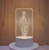 3D Illuminated Art - Virgin Mary 3D Illusion LED Night Light 16 Colors #4332