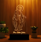 3D Illuminated Art - Religious - Virgin Mary 3D Illusion LED Night Light 16 Colors #4334