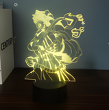 3D Illuminated Art - JoJo's Bizarre Adventure - Jotaro Kujo punching 3D Illusion LED Night Light 16 Colors