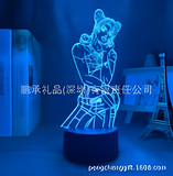 3D Illuminated Art - JoJo's Bizarre Adventure - Jolyne Cujoh 3D Illusion LED Night Light 16 Colors