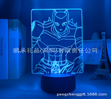 3D Illuminated Art - JoJo's Bizarre Adventure - Killer Queen 3D Illusion LED Night Light 16 Colors