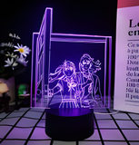 3D Illuminated Art - Rascal Does Not Dream of Bunny Girl Senpai - Sakuta Azusagawa and Mai Sakurajima (Couple) 3D Illusion LED Night Light 16 Colors